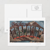 Brighton, Colorado - grote letterscènes Briefkaart (Voorkant / Achterkant)