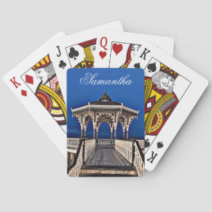 Brighton en Hove Bandstand Digital Painting Pokerkaarten