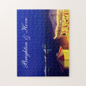 Brighton en Hove Beach bij nacht Legpuzzel (Verticaal)