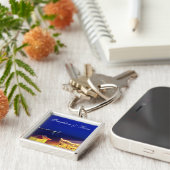 Brighton en Hove Beach bij nacht Sleutelhanger (Zijkant)