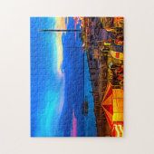 Brighton en Hove Beach & Sunset Digital Painting Legpuzzel (Verticaal)