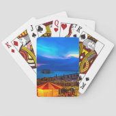 Brighton en Hove Beach & Sunset Digital Painting Pokerkaarten (Achterkant)