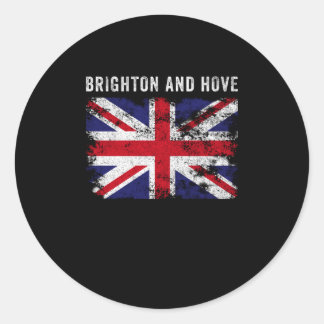 Brighton en Hove , de Britse vlag , British Souven Ronde Sticker