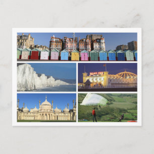 Brighton en Hove met meerdere afbeeldingen Briefkaart