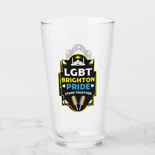 Brighton en Hove Pride Glas (Achterkant)