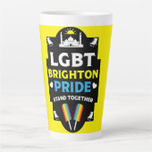 Brighton en Hove Pride Latte Mok (Voorkant)
