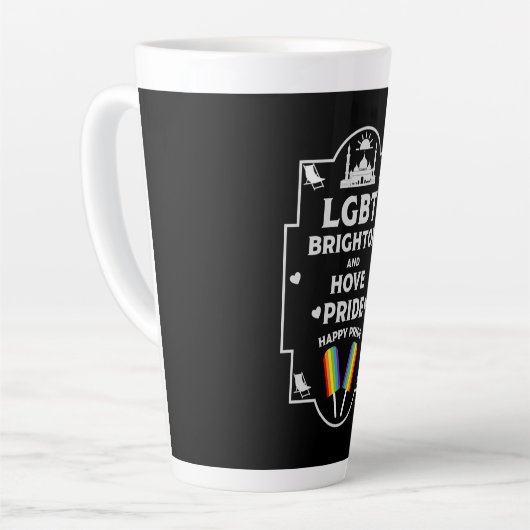 Brighton en Hove Pride Latte Mok (Linkerhoek)