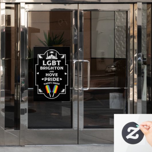 Brighton en Hove Pride Raamsticker (Kantoordeur)