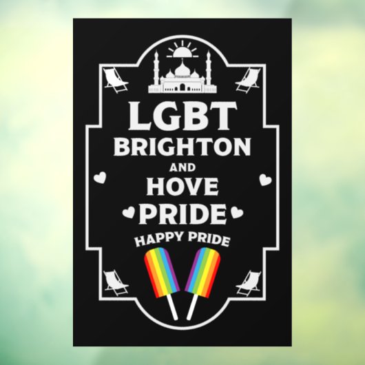 Brighton en Hove Pride Raamsticker (Vel 3)