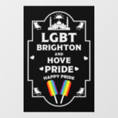 Brighton en Hove Pride Raamsticker (Vel)