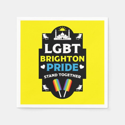 Brighton en Hove Pride Servet (Voorkant)