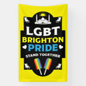 Brighton en Hove Pride Spandoek (Verticaal)
