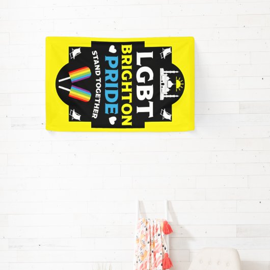 Brighton en Hove Pride Spandoek (Insitu)