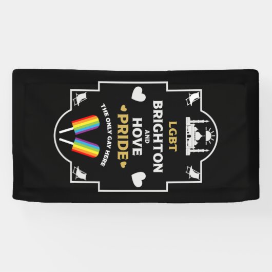 Brighton en Hove Pride Spandoek (Horizontaal)