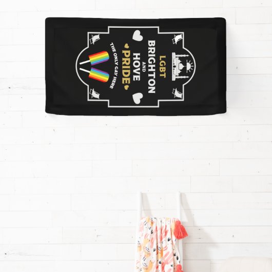 Brighton en Hove Pride Spandoek (Insitu)