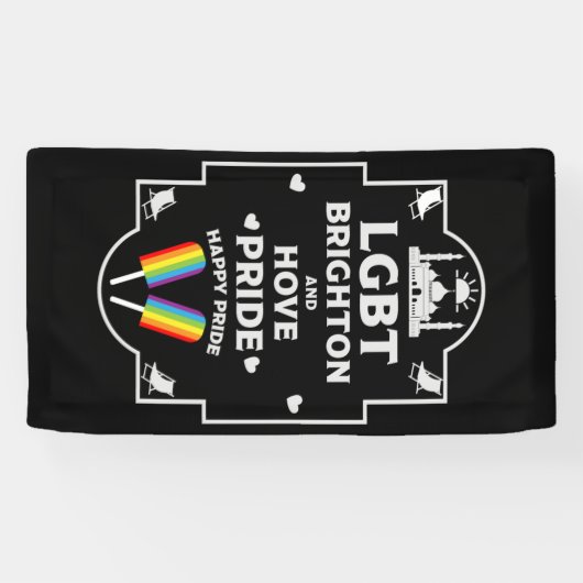 Brighton en Hove Pride Spandoek (Horizontaal)