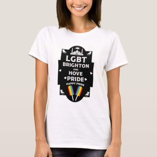 Brighton en Hove Pride T-shirt (Voorkant)