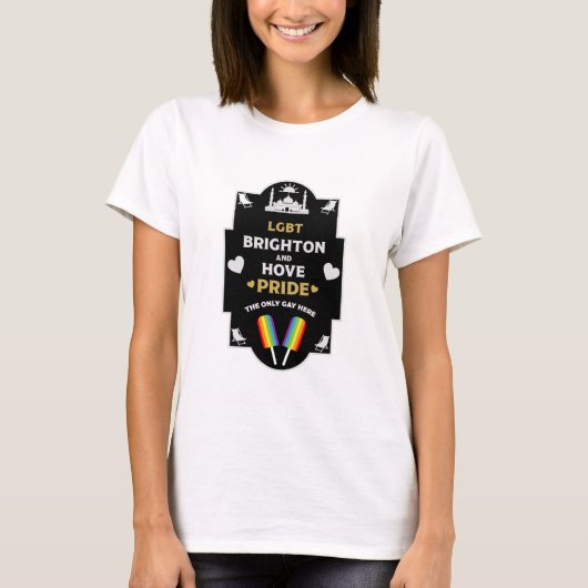 Brighton en Hove Pride T-shirt (Voorkant)