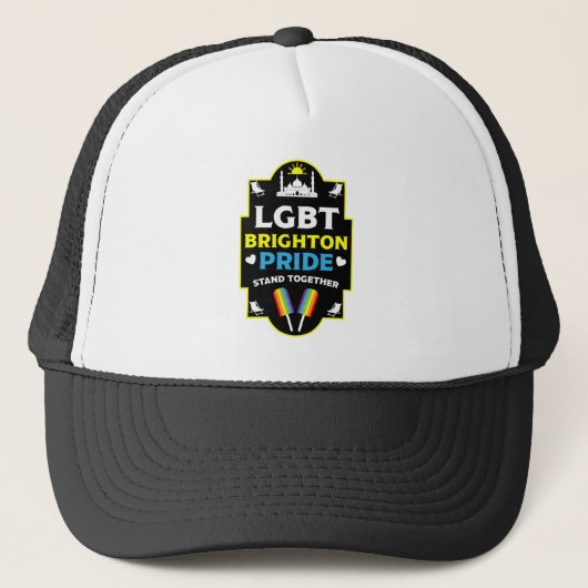 Brighton en Hove Pride Trucker Pet (Voorkant)