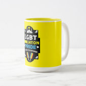 Brighton en Hove Pride Tweekleurige Koffiemok (Voorkant rechts)