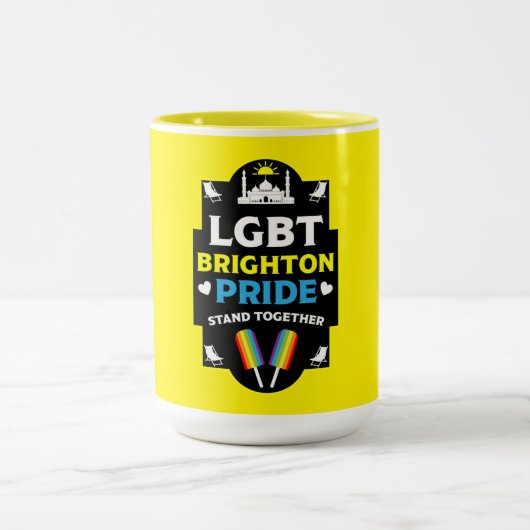 Brighton en Hove Pride Tweekleurige Koffiemok (Center)