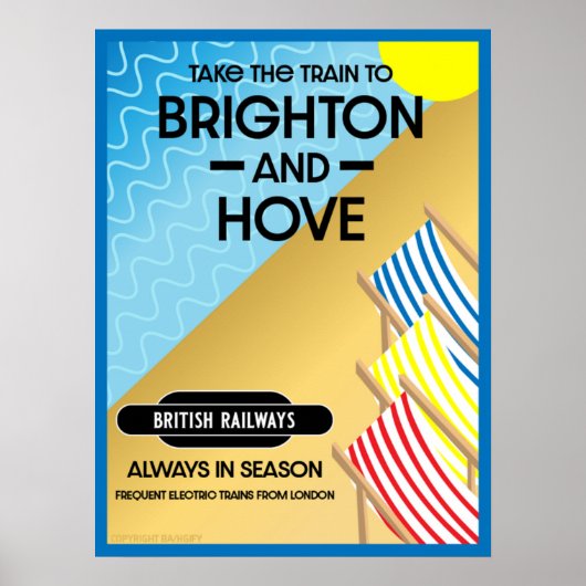 Brighton- en Hove-reisband Poster (Voorkant)