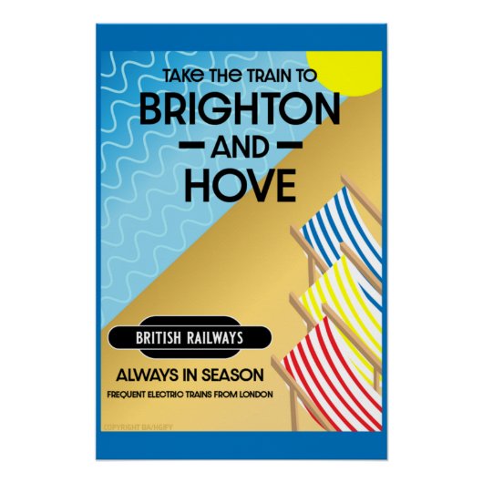 Brighton- en Hove-reisband Poster (Voorkant)