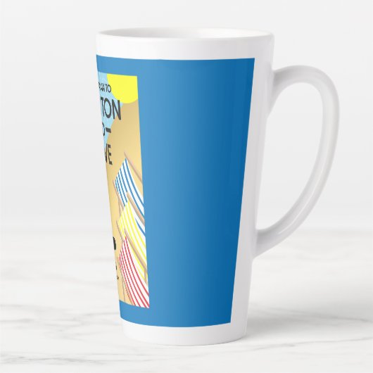 Brighton- en Hove-reisstrand - Grote Co. Latte Mok (Rechts)