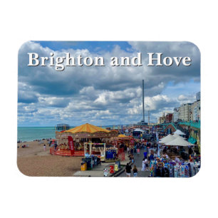 Brighton en Hove Seafront Foto Magneet