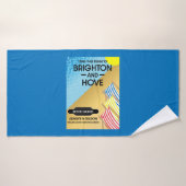 Brighton- en hoventreinen badhanddoek (Badhanddoek)