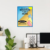 Brighton- en hoventreinen poster (Thuiskantoor)