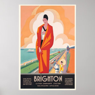 Brighton Engeland UK Antieke Reisposter Poster