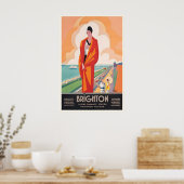 Brighton Engeland UK Antieke Reisposter Poster (Keuken)