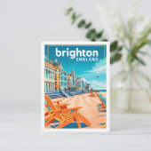 Brighton Engeland Vintage Beroemde Reisplaats Briefkaart (Staand voorkant)