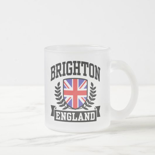 Brighton England Matglas Koffiemok (Rechts)
