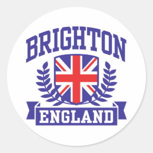 Brighton England Ronde Sticker