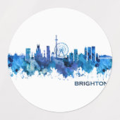 Brighton England Skyline Blue Labels (Design 1)
