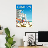 Brighton England vintage poster (Thuiskantoor)