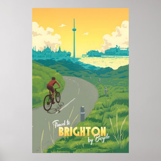 Brighton Fietsposter Poster (Voorkant)