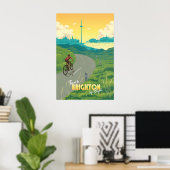 Brighton Fietsposter Poster (Thuiskantoor)