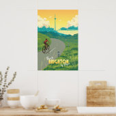 Brighton Fietsposter Poster (Keuken)