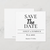 Brighton Font Modern sparen de Kaart van het huwel (Voorkant / Achterkant)