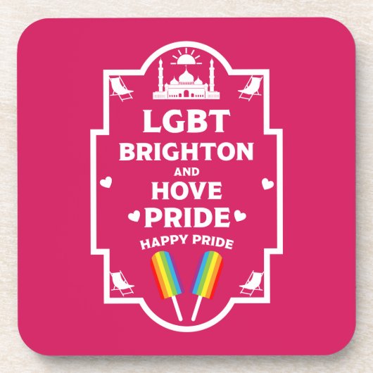 Brighton Gay Pride Bier Onderzetter (Voorkant)