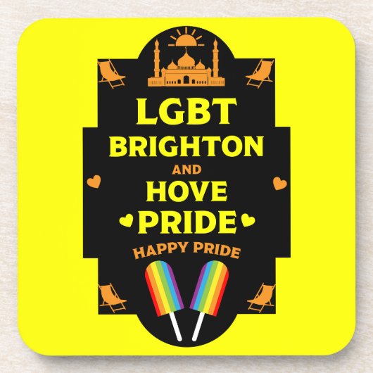 Brighton Gay Pride Bier Onderzetter (Voorkant)