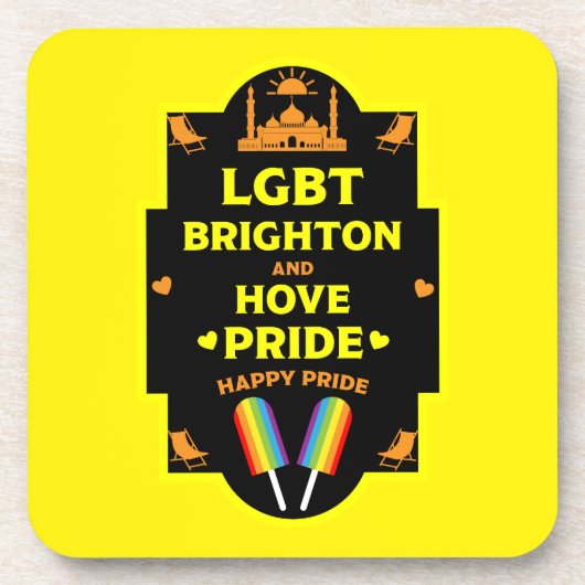 Brighton Gay Pride Bier Onderzetter (Voorkant)