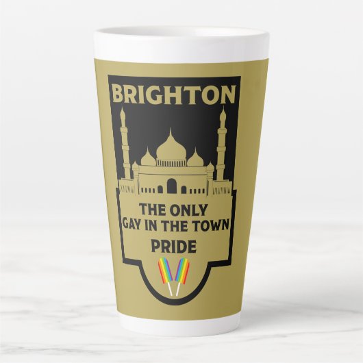 Brighton Gay Pride - Brighton Nederland - LGBT Latte Mok (Voorkant)
