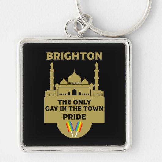 Brighton Gay Pride - Brighton Nederland - LGBT Sleutelhanger (Voorkant)