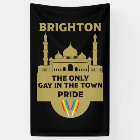 Brighton Gay Pride - Brighton Nederland - LGBT Spandoek (Verticaal)