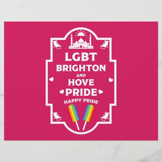 Brighton Gay Pride Flyer (Voorkant)