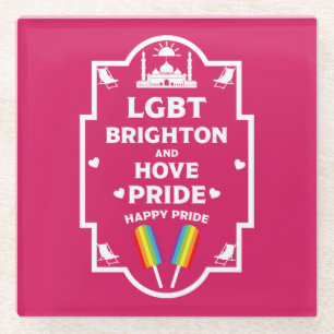 Brighton Gay Pride Glazen Onderzetter